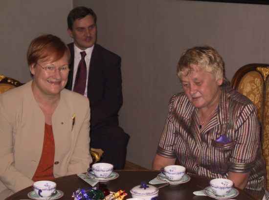 Riigikogu esimees Ene Ergma kohtus Soome Vabariigi presidendi Tarja Haloneniga